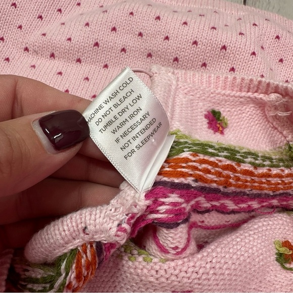 gymboree 2007 pink sweater dress sz 12 100% Cotton - Picture 5 of 7